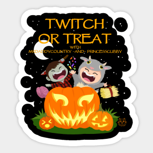 Twitch or Treat (Dark Design) PrincessCubby & MrDaddyCountryTV Sticker